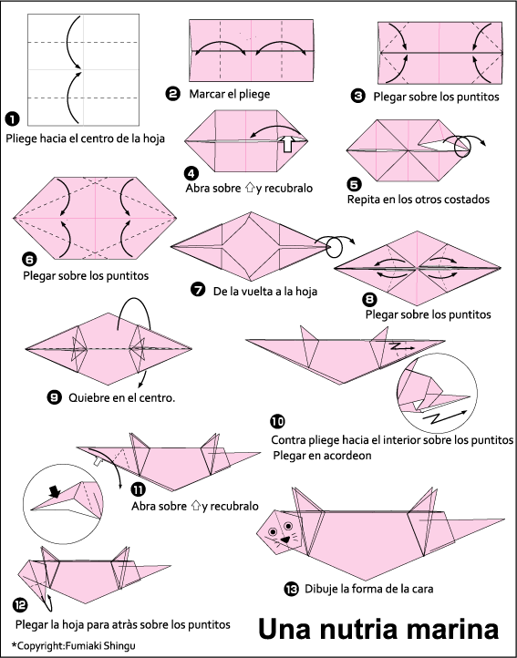 Origami Sea Otter