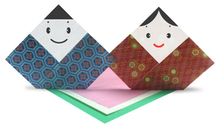 折り紙 雛人形1