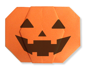 折り紙 かぼちゃのお化け