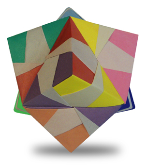 折り紙 変形らいん２４面体