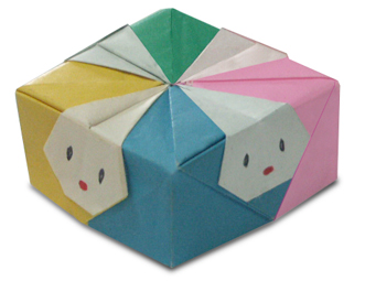折り紙 うさぎの箱
