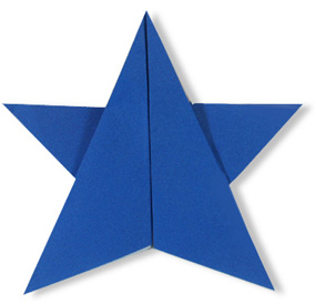 折り紙 1枚星